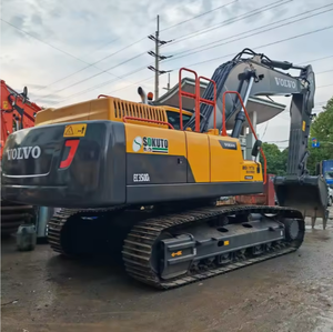 รถขุดตีนตะขาบ Volvo EC350DL มือสอง ขนาด 35 ตัน ระบบไฮดรอลิก ชั่วโมงการทำงานต่ำ (0-2000) กำลัง 210 กิโลวัตต์ บุ้งกี๋ขนาด 2.53 เมตร พร้อมปั๊ม - Product Image 1
