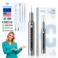 Nettoyant dentaire électrique rechargeable en acier inoxydable pour éliminer la plaque dentaire, le tartre et le calcul, détartreur ultrasonique pour usage domestique