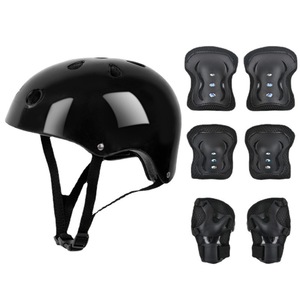 Casque de sécurité <span class=keywords><strong>pour</strong></span> enfants <span class=keywords><strong>pour</strong></span> le skateboard en plein air avec protège-coudes et genouillères <span class=keywords><strong>pour</strong></span> tout-petits, enfants, vélo, cyclisme, patinage, trottinette - Product Image 2