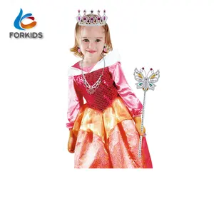 Wholesale high quality princess costumes, princess girl dress up games for school girl pretend play