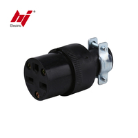 ABD Sertifikalı 15 Amp 250 Volt 3 Fazlı Erkek Dişi Elektrik Fişi Soketi HJ615R-1