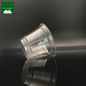 Dịch Vụ OEM Cốc Đựng Kem Trong Suốt Có Thể Phân Hủy 100% PLA Hộp Đựng Thực Phẩm Cốc Đóng Gói Trong Suốt Thân Thiện Với Môi Trường Kem Có Nắp Đậy - Product Image 2