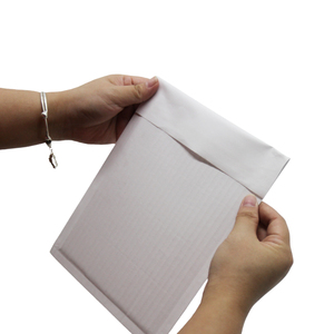Custom Printed <b>white</b> Corrugated Kraft Paper Bag with peel and seal tape for Brand Logo & Merchandise Packaging - Product Image 6