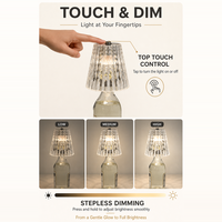 Lampe de table créative en forme de bouteille de vin à LED, 3 couleurs, tactile, rechargeable par USB, lumière décorative de nuit pour restaurant, bar, table et décoration intérieure