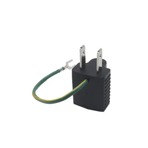 Tp 755 Japanese Power Socket Converter 2 Pin To US 3 Pin Connector Travel Adapter With Grounding Line