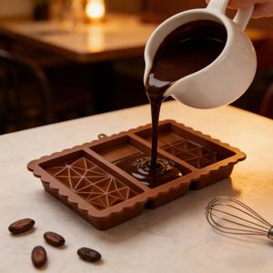 Molde de Silicona de Grado Alimenticio 3 en 1 para Barras de Chocolate, Antiadherente, para Dividir Dulces, Apto para Horno, Libre de BPA, para Hornear Chocolate Casero - Product Image 3