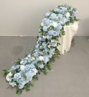 Bouquet de roses rouges artificielles en soie pour centre de table de mariage, vente en gros, pas cher