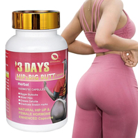 Capsule d'agrandissement des fesses pour adultes, marque privée, 1500mg, Maca, capsules d'amélioration des fesses, vente en gros