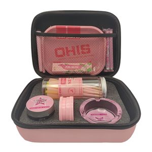 OHIS Portable Smoking Accessories Set 10 in 1 <b>Rolling</b> Paper Grinder Roller Ashtray Outdoor Travel Smoking Kits with Carry Bag - Product Image 5