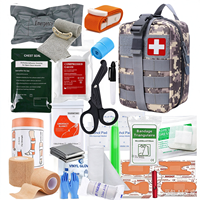 Trousse de premiers secours multifonctionnelle 15 pièces avec hache et pelle, équipement de survie d'urgence robuste