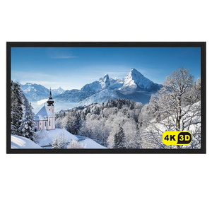 16:<span class=keywords><strong>10</strong></span> Cố Định Khung Màn Hình Máy Chiếu 100/120 Inch | 4K Ultra HD Alr Treo Tường Hẹp Kim Loại Khung Màn Hình Cho Rạp Hát Tại Nhà - Product Image 2