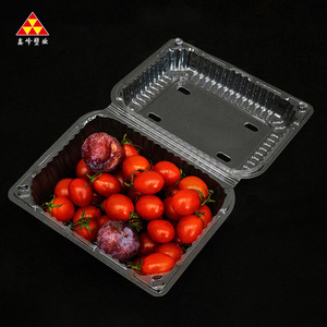 Trái cây tươi trong suốt sản xuất berry container rõ ràng cà chua rõ ràng Pet Rau Trái Cây khay - Product Image 1