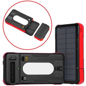Banco de Energía Solar Desmontable para Camping con Logotipo Personalizado, 10000mAh/16000mAh, con Linterna para Teléfono Celular - Product Image 2