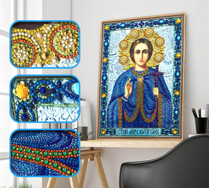 5d bricolage cristal <span class=keywords><strong>diamant</strong></span> peinture Kit forme spéciale perceuse série religieuse christianisme partiellement coller perceuse <span class=keywords><strong>broderie</strong></span> - Product Image 3