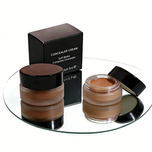 Corrector de Maquillaje de Cobertura Total de Marca Privada, Corrector de Maquillaje Cremoso Mate Impermeable para Manchas Oscuras y Ojeras - Product Image 1