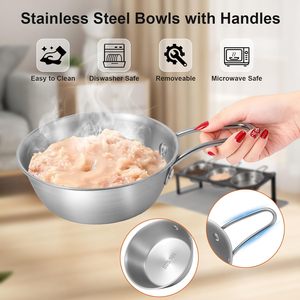 Bols surélevés pour chats avec tapis anti-vomissement, support d'alimentation en métal mignon pour chatons et chiots d'intérieur - Product Image 3