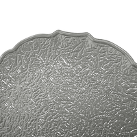 Assiettes de Présentation Convexes en PP de 13 Pouces, Design Personnalisé Pigmenté, Idéales pour Mariages et Fêtes - Lot de 50 Pièces - Vente Flash