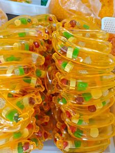 Maltose Fruit Jelly Candy Banana Shape Real Fruit Pieces Gummy Snacks for Kids Party Individual Packaging - Product Image 1