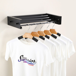 شماعات قابلة للطي من سبائك الألومنيوم قابلة للطي المثبتة على الحائط قابلة للطي للملابس - Product Image 2