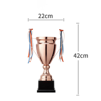 Trofeos Elegantes al por Mayor, de Alta Calidad, Personalizados, Estilo Deportivo, Metálicos, Electrochapados en Oro Antiguo, para Torneos