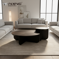 Table basse d'appoint moderne et durable Yinxing, modèle 940, couleur fumée, pour chambre ou salon