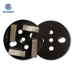 HTG-4T Dry Wet 30# 60# 120# Grit Abrasive Metal Disc Diamond Grinding Polishing Pads For Concrete Grinder Polisher