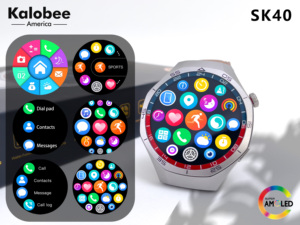 2025 Sk40 Kalobee Thông Minh Đồng Hồ Bt Cuộc Gọi 1.53Inch Màn Hình IP68 Không Thấm Nước Nhịp Tim Người Đàn Ông Ngoài Trời Thể Thao Smartwatch Với 3 Dây Đeo - Product Image 6