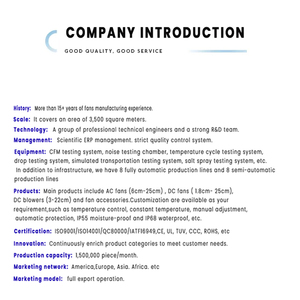 5020 Chất lượng cao/CE/TUV chứng nhận DC điện quạt ly tâm Quạt làm mát IP68 không thấm nước không chổi than DC động cơ OEM/ODM - Product Image 6