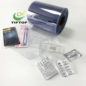 Tiptop high quality Wholesale Factory Price Transparent PVC Plastic Roll Film for packaging