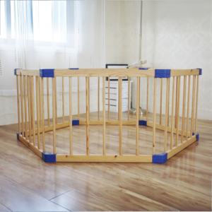 Corralito DE SEGURIDAD moderno y duradero respetuoso con el medio ambiente para niños pequeños, elegante Panel de <span class=keywords><strong>madera</strong></span>, <span class=keywords><strong>corral</strong></span> para bebés, área de juegos, cercas, uso en el dormitorio - Product Image 4
