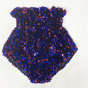 2021 New Arrival Summer Boutique <b>Sequin</b> Bloomers Stylish and Super Soft Baby Bloomers Red Blue <b>Sequin</b> Bloomer Customizable - Product Image 2