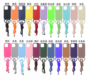 <span class=keywords><strong>Coque</strong></span> de téléphone antichoc en silicone TPU à prix d'usine pour <span class=keywords><strong>iPhone</strong></span> 14 15 Pro Max avec sangle bandoulière et cordon tour de cou - Product Image 6