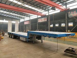 7アクスルフラットベッドスチール低ベッドセミトレーラー貨物用 - Product Image 5