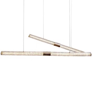 Italian Minimalist Long Strip Pendant Light Led Adjustable Height For Dining Room Commercial Use - Product Image 5