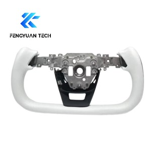 Volant en fibre de carbone forgé chauffant personnalisé pour <span class=keywords><strong>Tesla</strong></span> Model 3 <span class=keywords><strong>Y</strong></span> S Yoke P4 Plaid <span class=keywords><strong>Performance</strong></span> Juniper 2019 2013 - Product Image 6