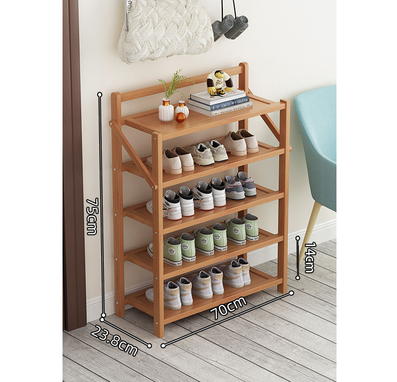 Wholesale Bamboo Foldable Shoe Rack Shoes Rack for Entryways Shoe Organizer  for Livingroom