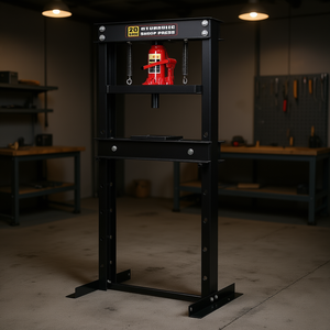 Prensa Hidráulica de Taller de 20 Toneladas con Estructura en H y Placas de Presión con Altura de Mesa Ajustable - Product Image 2