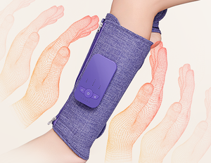 Masseur de jambes et de mollets chauffant électrique à pression d'air sans fil pour soulager l'œdème et la circulation des jambes et des mollets - Product Image 2