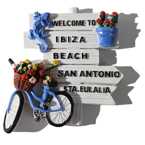 Aimant de réfrigérateur personnalisé 3D en résine Espagne Souvenir Ibiza <span class=keywords><strong>Marbella</strong></span> Malaga San Antonio Aimants décoratifs promotionnels pour réfrigérateur - Product Image 2