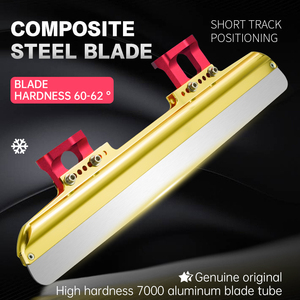 Lame de patin de vitesse sur glace dorée de haute qualité, support OEM, DIY, 350-430mm, pour sports de glace intérieurs et extérieurs - Product Image 2
