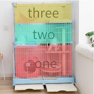 Gabbia per cani a <span class=keywords><strong>3</strong></span> strati gabbia per gatti in metallo filo gatto casa per animali domestici in vendita YD192 - Product Image 3