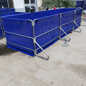Lona Laminada <span class=keywords><strong>de</strong></span> PVC Recubierta <span class=keywords><strong>para</strong></span> Piscina Elevada con Marco Metálico, Alta Resistencia a la Tensión, Plegable - Product Image 3