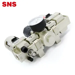 SNS Pneumatik AC Series Frl Unit Sumber Udara Pengobatan Kombinasi Air Filter Regulator Tekanan dengan Lubricator