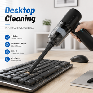 OEM ODM 15KPa Brushless Cordless Handheld Vacuum Cleaner 65W Rechargeable 2 in 1 <b>Car</b> Vacuum Air Duster <b>Blower</b> with 7 Accessories - Product Image 3