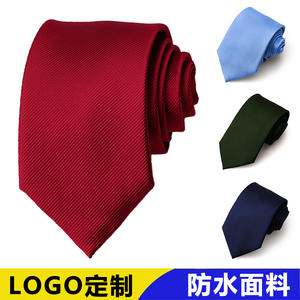 Corbata de Negocios Tiyo para Hombre, 8 cm, Color Sólido, Impermeable, Antipilling, 100% Poliéster, Regalo para Banquete de Boda - Product Image 4