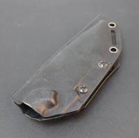 Couteau de cou à lame fixe EDC avec gaine Kydex Petit couteau de poche utilitaire à lame fixe en acier Mini D2