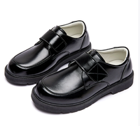 Nouveau Offre Spéciale USA noir école chaussures enfants pleine taille 26-43 sans lacet formel enfants Occasion chaussures mat Pu cuir bas prix robe