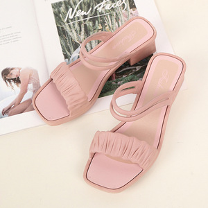 Sandalias de Plataforma de Verano 2023, Nuevas Sandalias de Tacón Medio de PVC Suave, Diseño Casual y Moderno para Mujer - Product Image 5