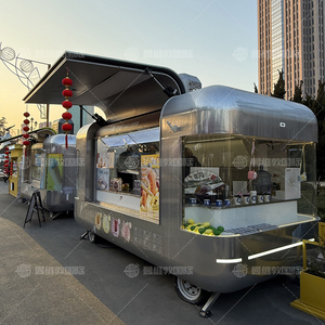 Camion de nourriture entièrement équipé <span class=keywords><strong>pour</strong></span> vendre sur la rue remorque de concession alimentaire personnalisée chariot de nourriture à vendre - Product Image 5