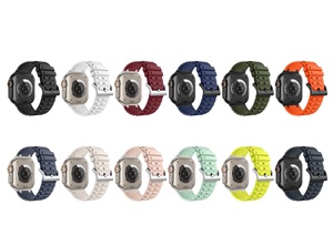 สายนาฬิกาซิลิโคนดัดแปลง tschick สำหรับ <span class=keywords><strong>Apple</strong></span> <span class=keywords><strong>Watch</strong></span> ULTRA 2 49mm 10 <span class=keywords><strong>8</strong></span> 7 6 5 4 3 2 1 SE 40มม. 44มม. 45มม. - Product Image 3